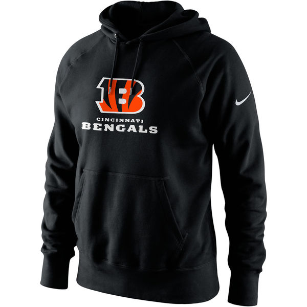 Men Cincinnati Bengals Nike Lockup Pullover Hoodie  Black->denver broncos->NFL Jersey